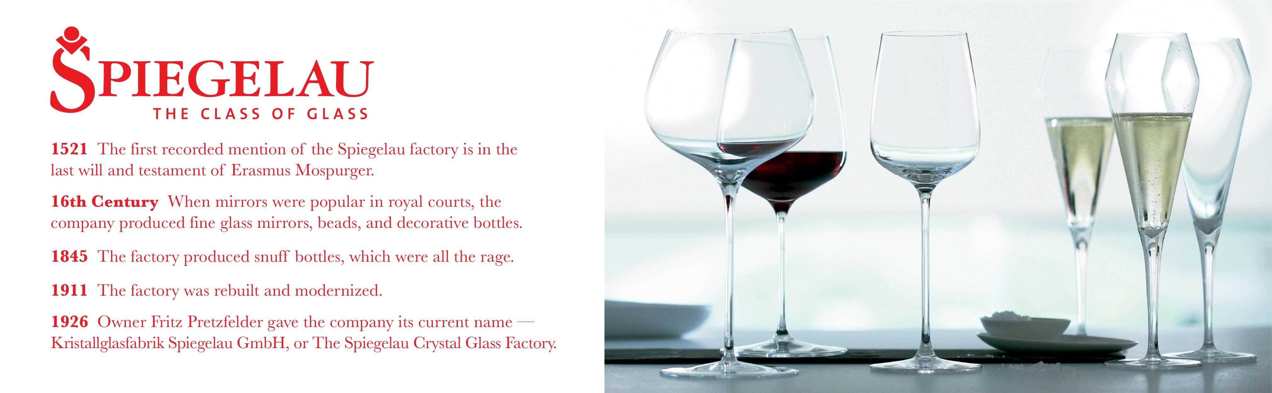 Spiegelau Salute White Wine Glasses (Clear Crystal, Set