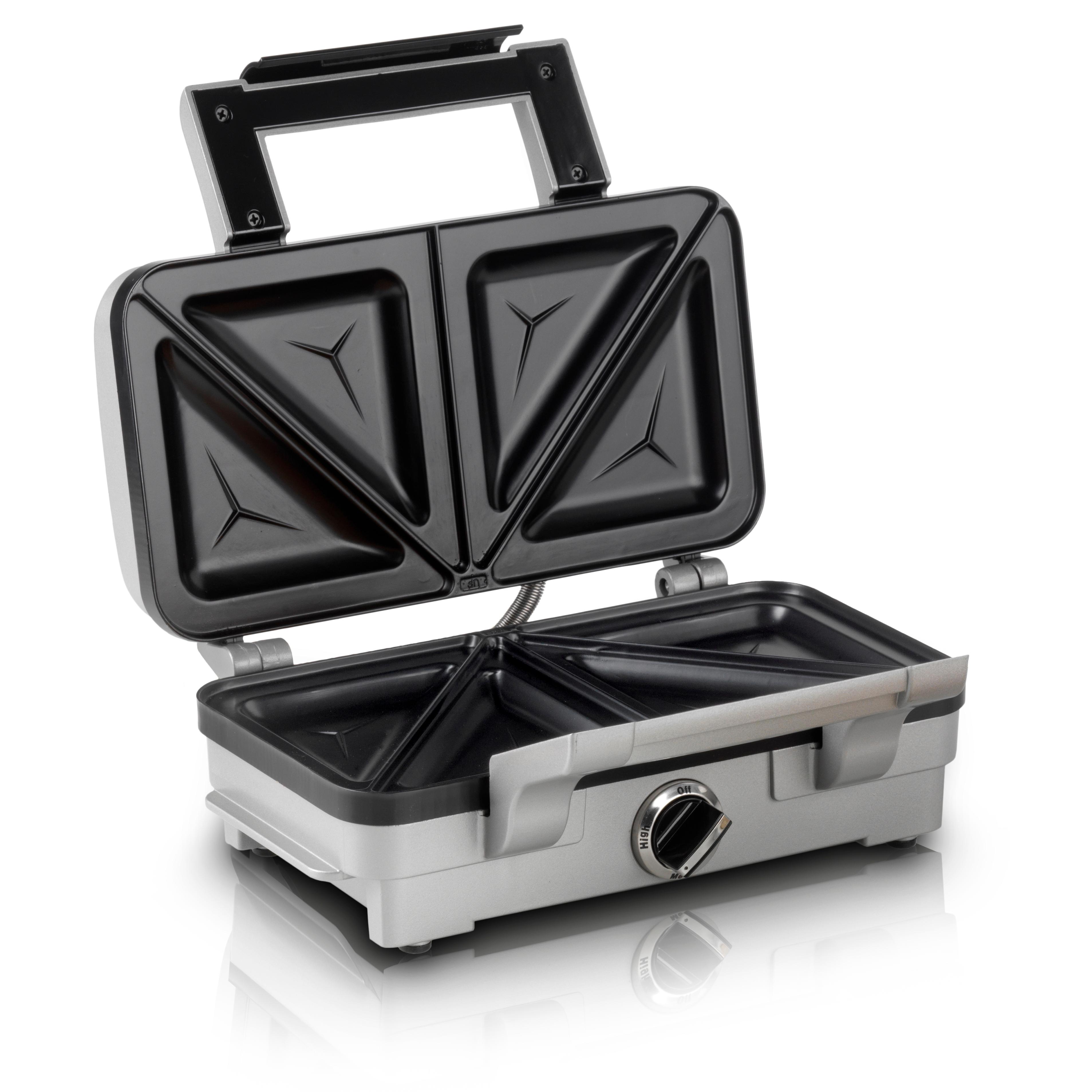 Cuisinart Sandwich Maker NonStick Removable Plates Stainless Steel