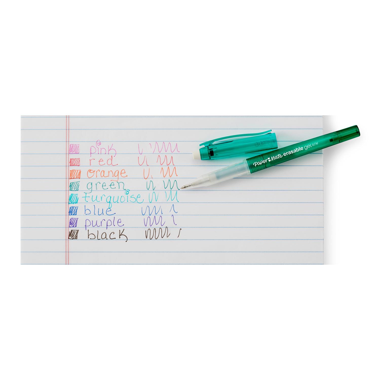 Paper Mate Erasable Gel Pen Refills, Medium 0.7 mm Tip Blue, Pack of
