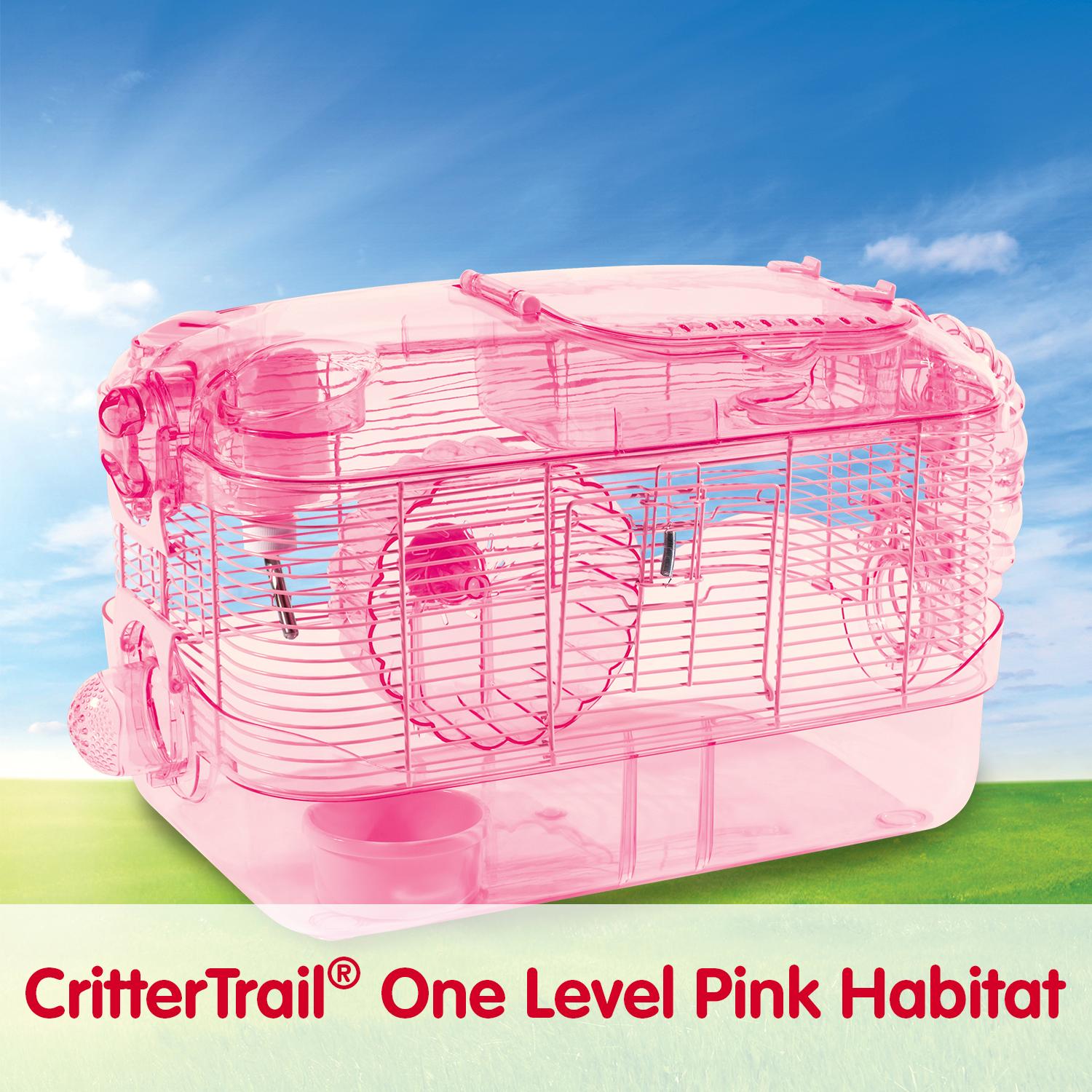 Kaytee CritterTrail One Level Habitat Pink Edition Hamster Cage Pet Supplies