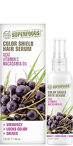 superfoods, color protectant, hair serum