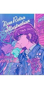 80s art, 1980s, retro, illustrations, neon