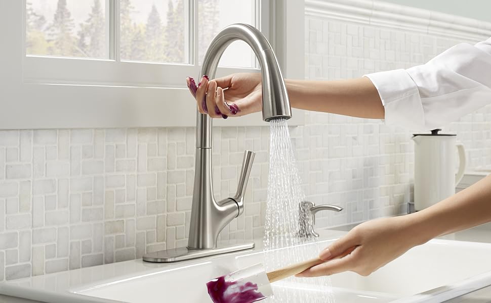 Kohler Metal Malleco Touchless Pull Down Kitchen Faucet with Multi