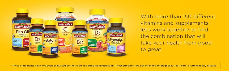 With more than 150 different vitamins and supplements, let's work together to find the combination