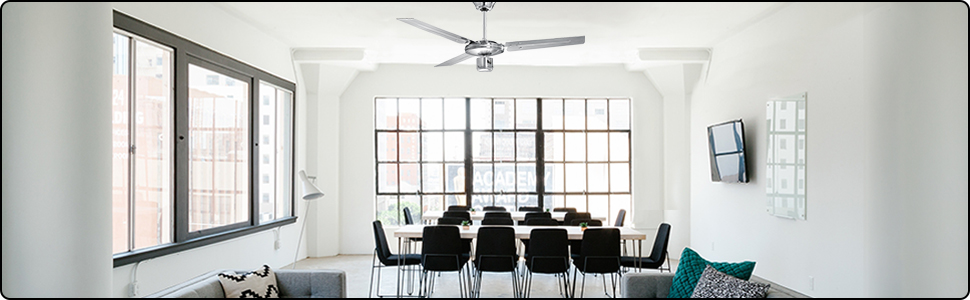 ProfiCare tavan vantilatörü paslanmaz çelik performans kış yaz ileri geri PC-DVL 3071