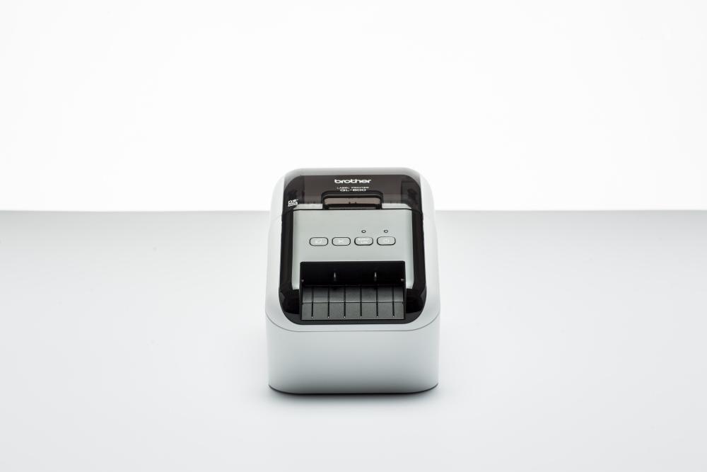 Brother QL800 Label Maker, Address Labeller, PC Connected, Desktop, Red and Black Printing