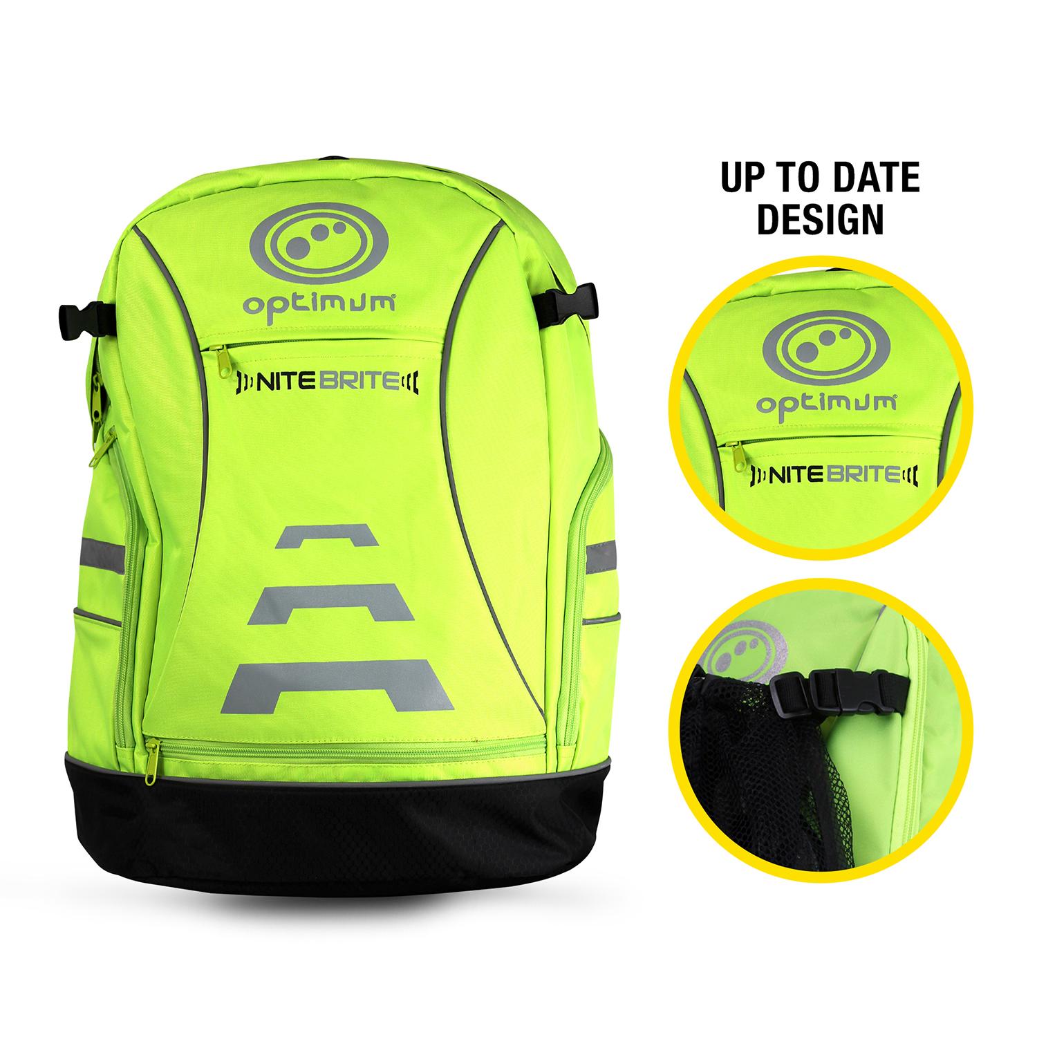 Optimum Waterproof HiViz Backpack Rucksack for Cycling, Hiking