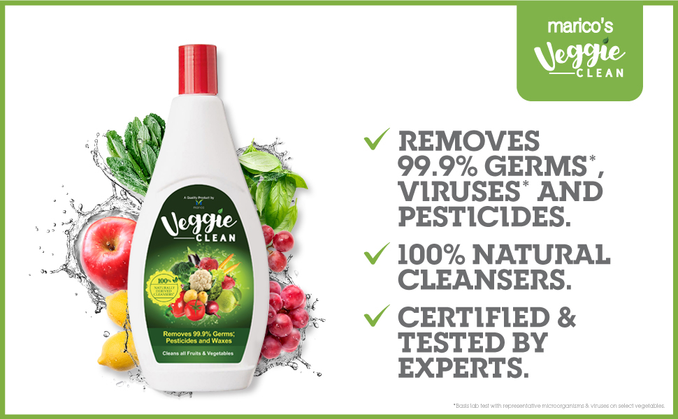 Veggie Clean 200 ml,100 Safe, Scientific & Natural Vegetable & Fruit