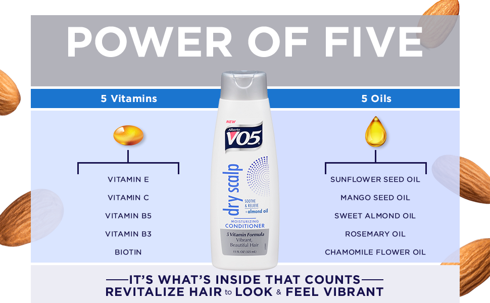 Vo5 dry scalp moisturizing conditioner with almond oil