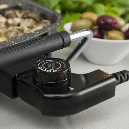 Tower T14024 Electric Frying Pan with 5in1 Divided Cooking Area NonStick Cerastone Coating