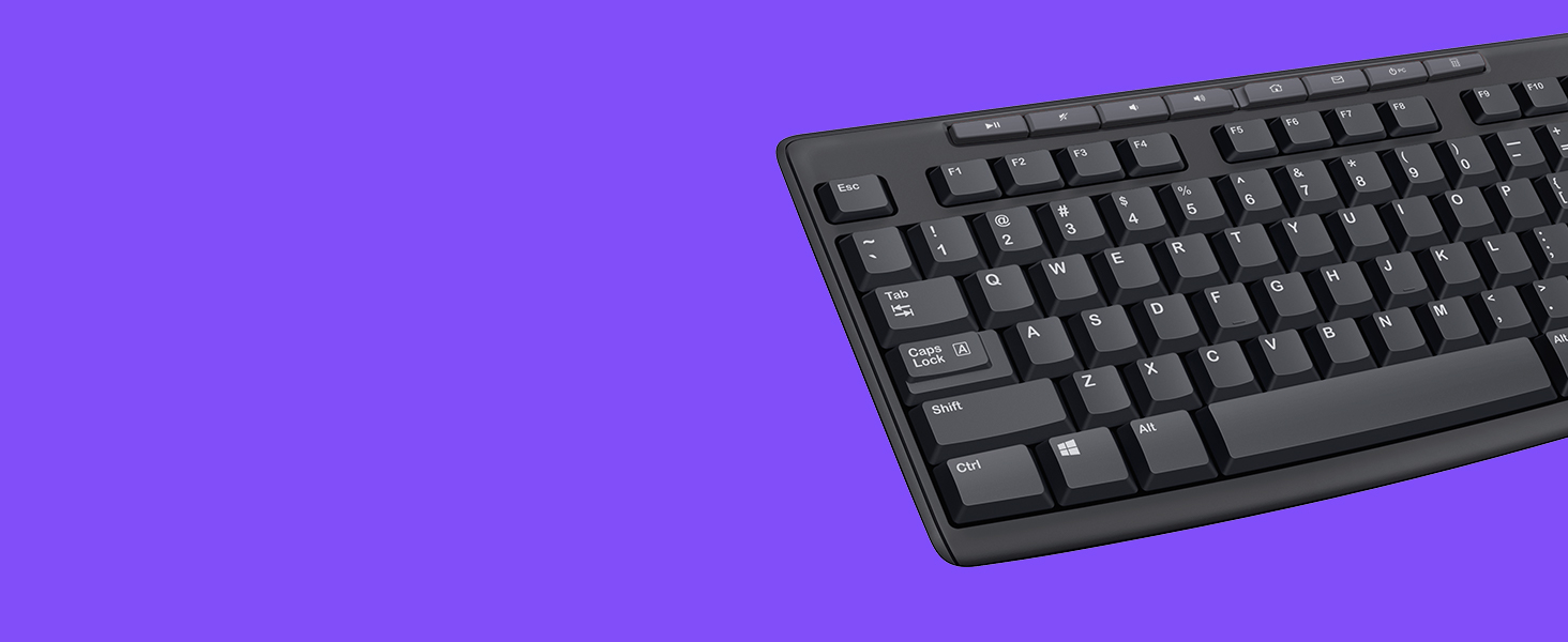 Logitech MK270 Wireless Keyboard and Mouse Combo for Windows, 2.4 GHz