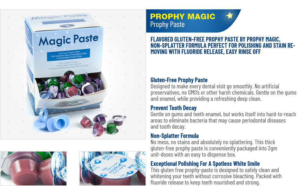 Prophy Magic 260200 Flavored GlutenFree Prophy Paste