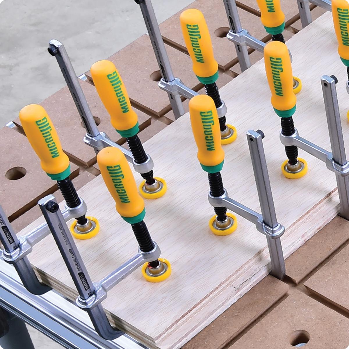 Microjig Matchfit Dovetail Clamps with SoftGrip Handle