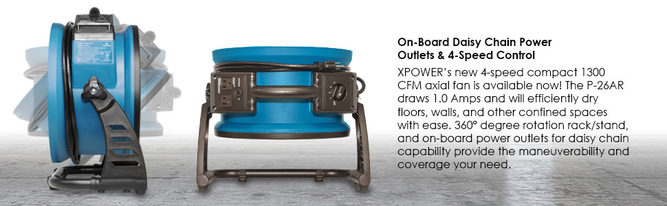 commercial axial floor dryer fan