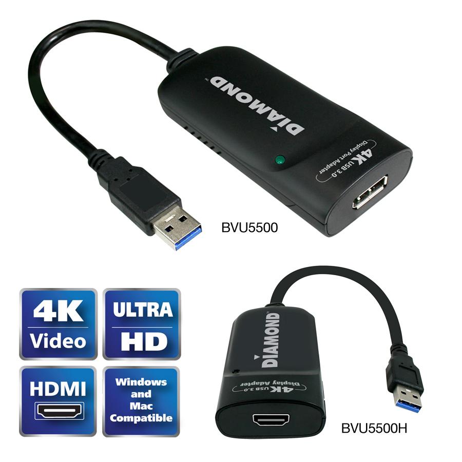 Diamond USB 3.0 to DisplayPort 4K UHD (UltraHighDefinition) Video