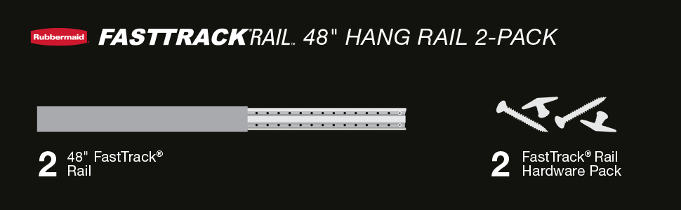 fasttrack rubbermaid rail kit