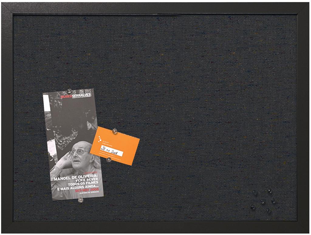 MasterVision Bulletin Board, 18" x 24", Dark Fabric