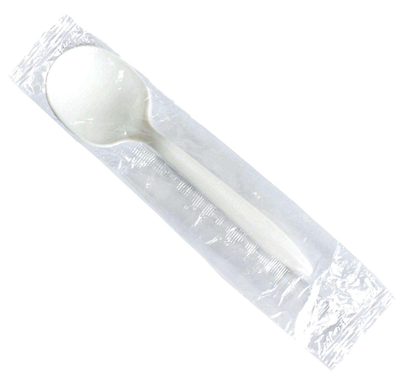 Daxwell Plastic Soup Spoons, Medium Weight Polypropylene