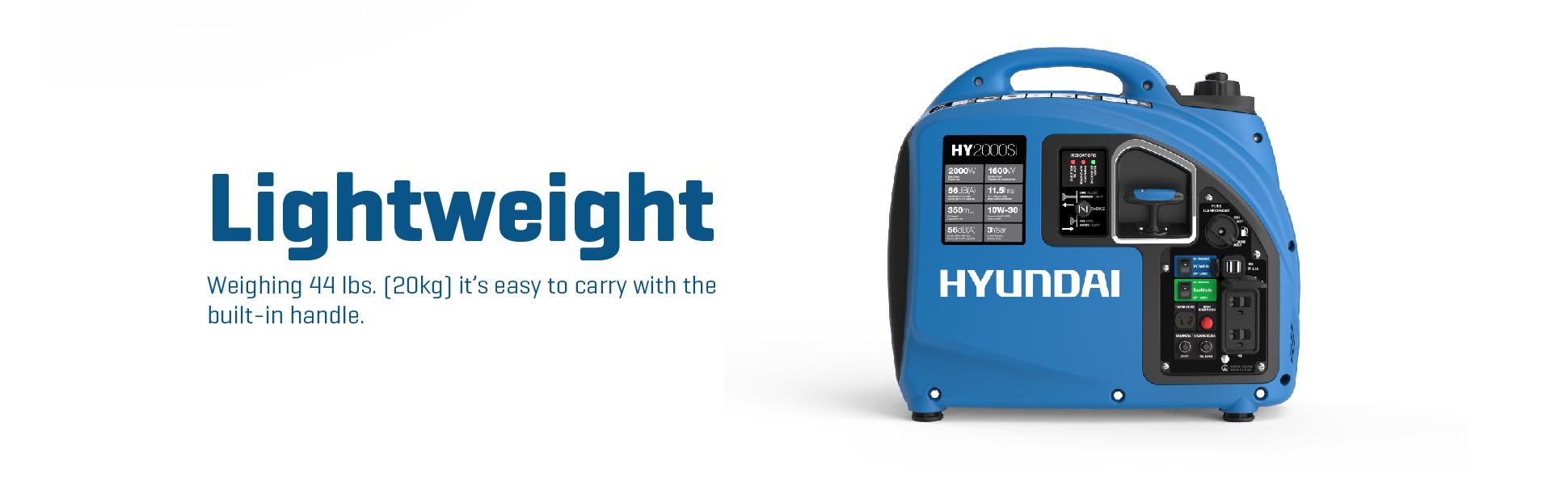 Hyundai HY2000si 2000watt Portable Inverter Generator Amazon.ca