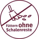 Futter ohne Schalenreste.