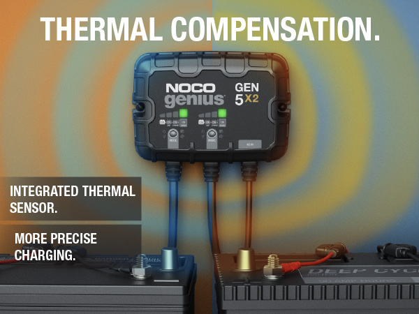 GEN5X2, 2-Bank, 10-Amp Fully-Automatic Smart Marine Charger, 12V Onboard Battery Charger