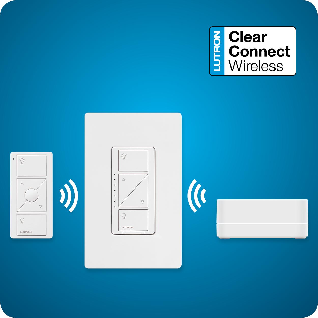 LUTRON PBDGPKG2WA Caseta Wireless Smart Lighting Deluxe Starter Kit