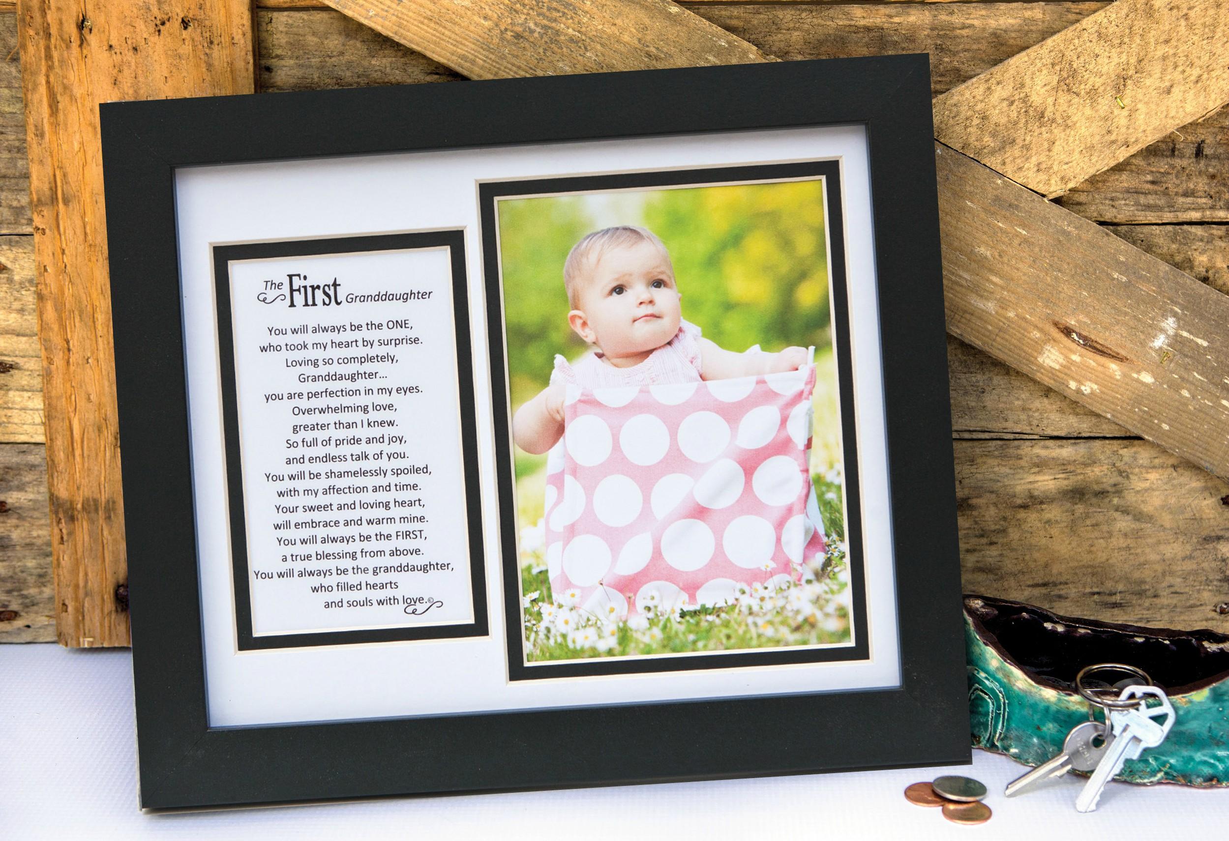 The Grandparent Gift Frame Wall Decor, First Granddaughter