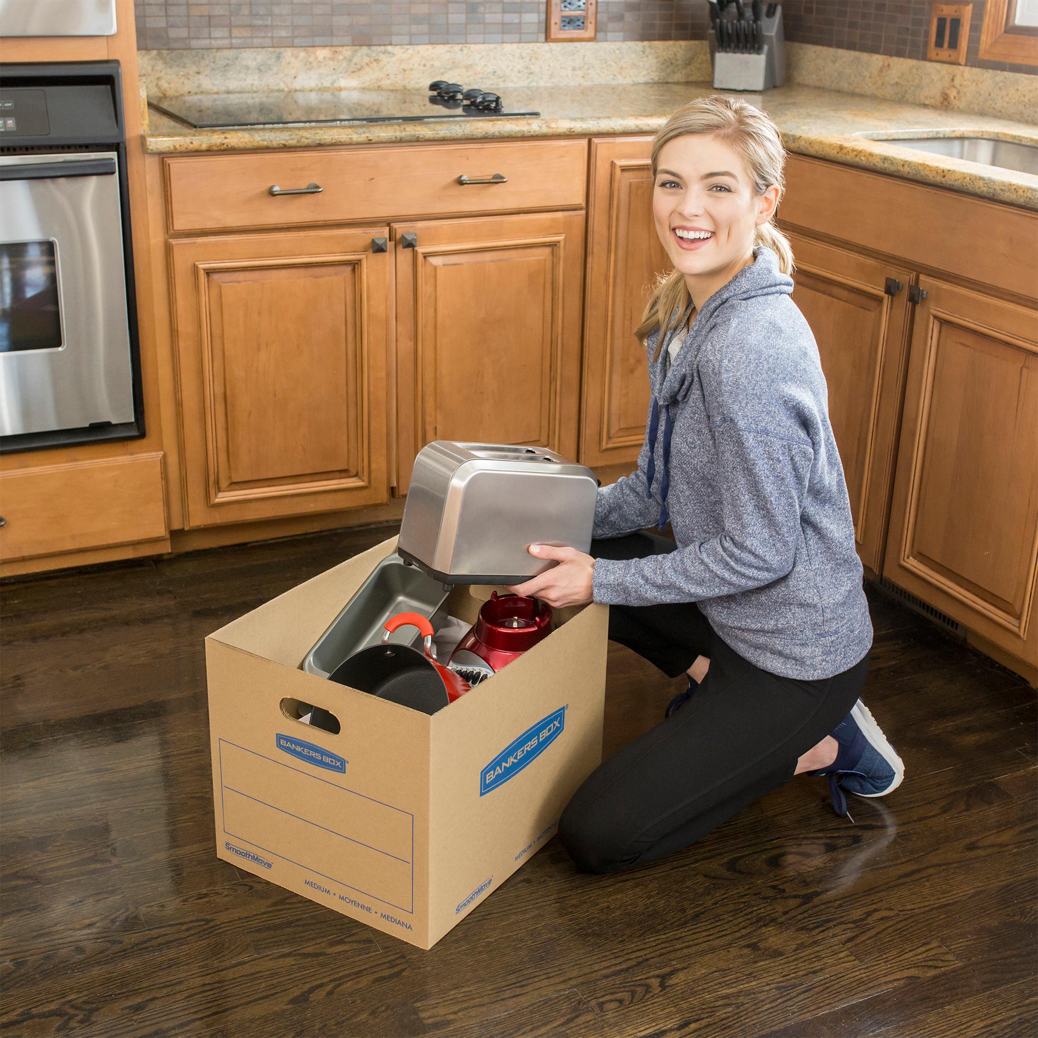 Bankers Box SmoothMove Classic Moving Boxes, TapeFree