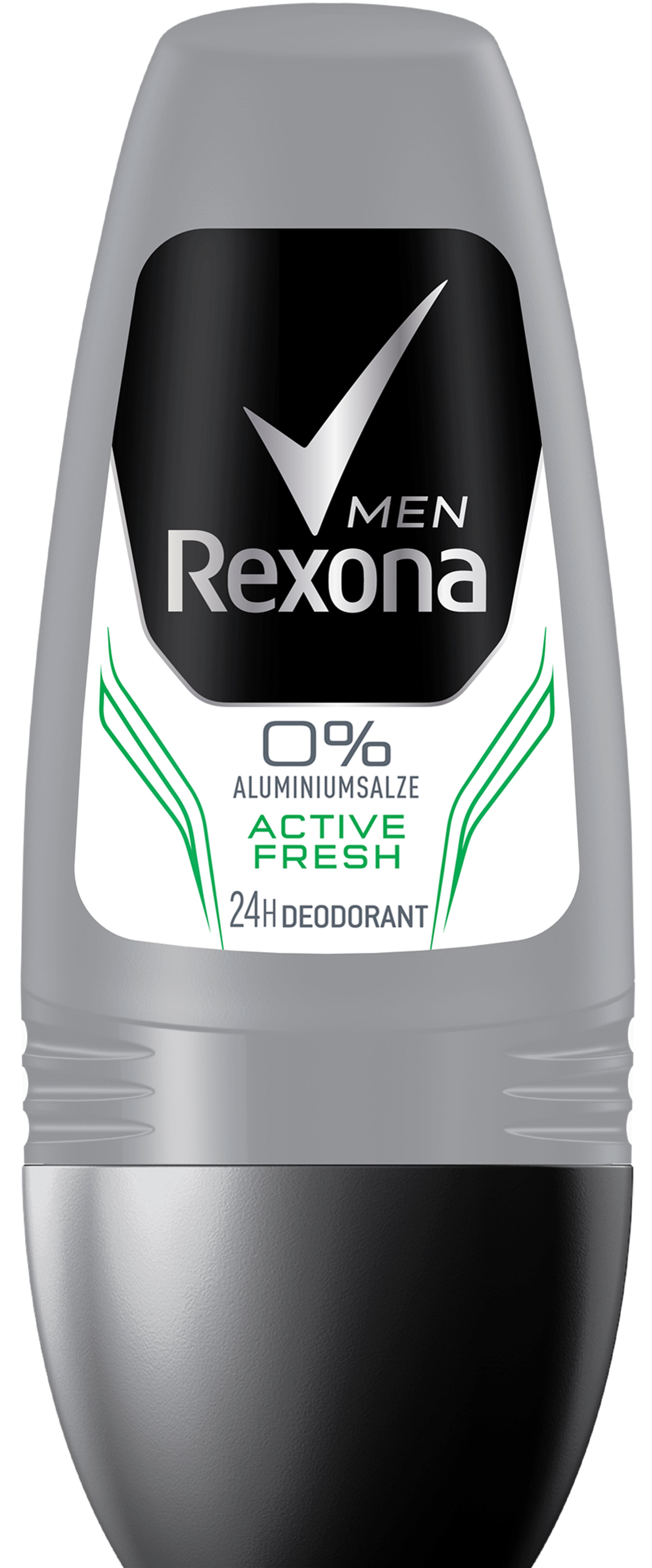 Rexona Deo RollOn Men Active Fresh ohne Aluminium, 6er Pack (6 x 50 ml