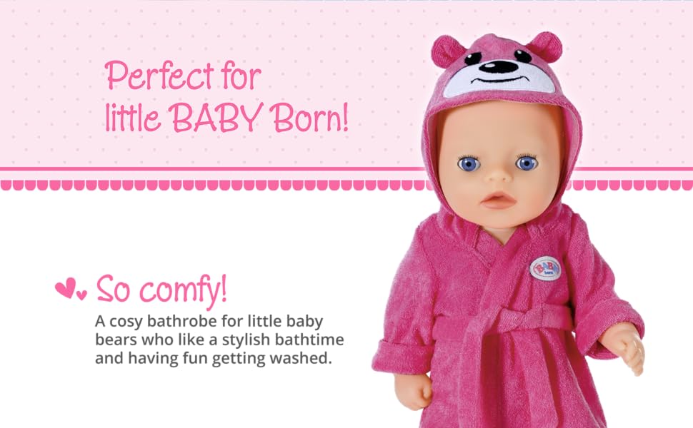 BABY born Little Bademantel/Bathrobe 36 cm