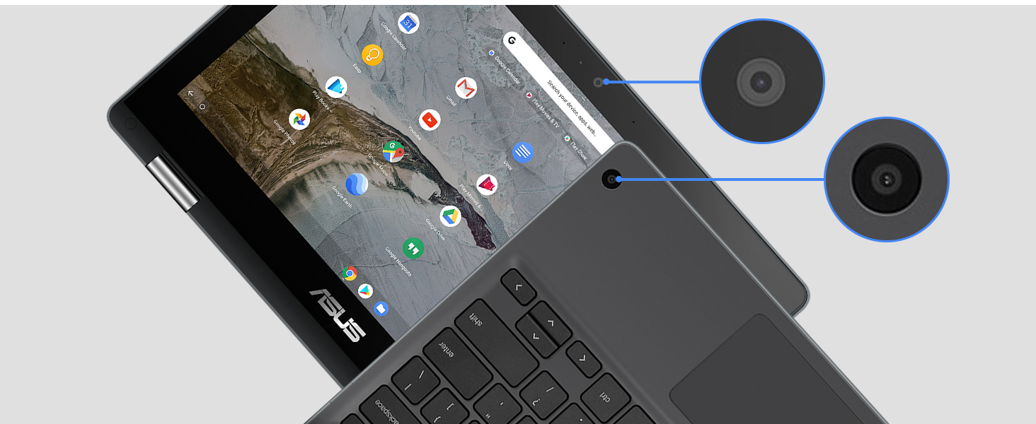 ASUS Chromebook Flip C214 2In1 Laptop 11.6” Ruggedized