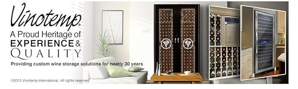vinotemp modern wine cold fridge refrigerate cooler storage