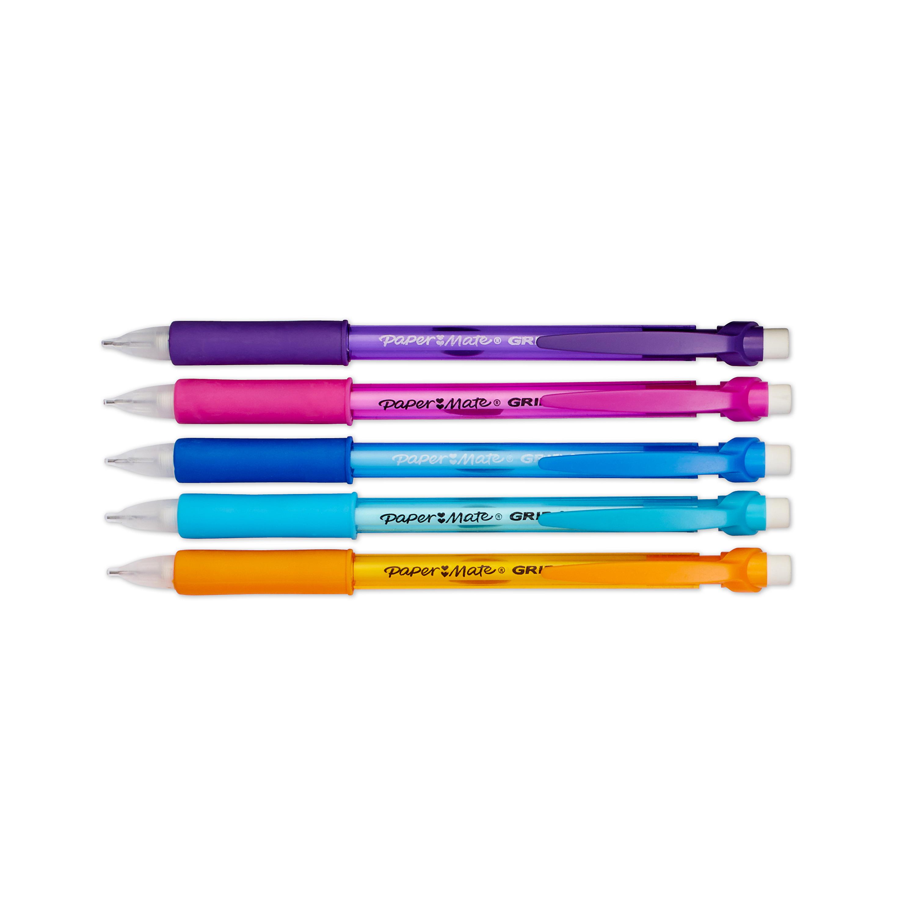 Paper Mate Write Bros Grip Mechanical Pencils, 0.7mm, HB 2, Assorted