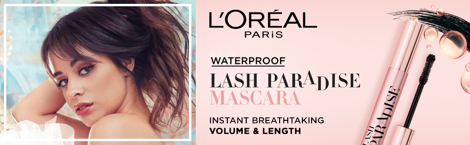 L'Oreal Paris Lash Paradise Mascara, Waterproof mascara, black
