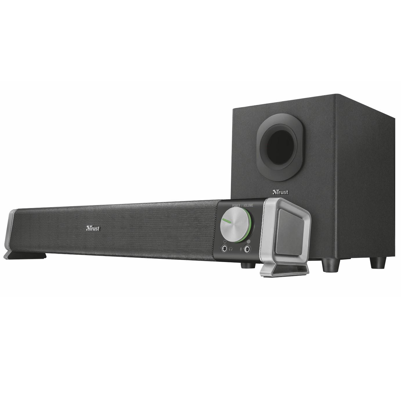 Trust Asto 2.1 Soundbar PC Speaker with Subwoofer for Computer and
