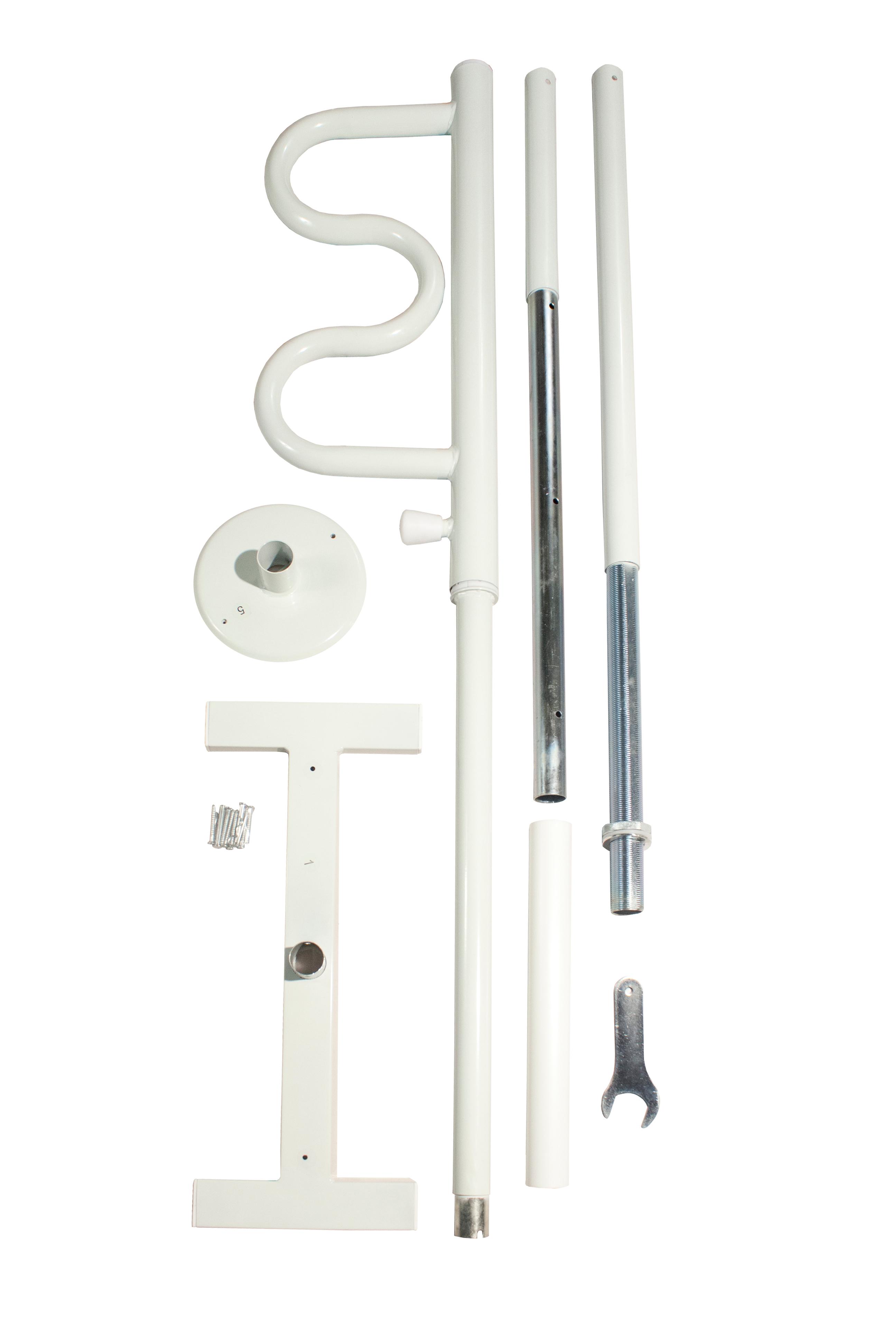 Stander Security Pole & Curve Grab Bar Elderly Tension