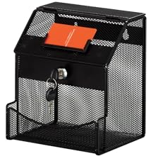 desktop lock box, mesh desktop lockbox, steel desktop lockbox