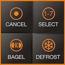 grille-pain, grand écran sur grille-pain, grille-pain avec écran numérique, grille-pain avec minuterie, grille-pain intelligent