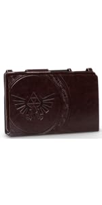 Leatherette Case, Zelda Stand, BOTW, Nintendo Switch Zelda, BOTW Hybrid Cover, Hylian Crest Case