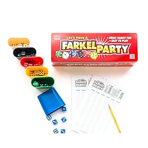 Farkel Game Set and Rolling Tray