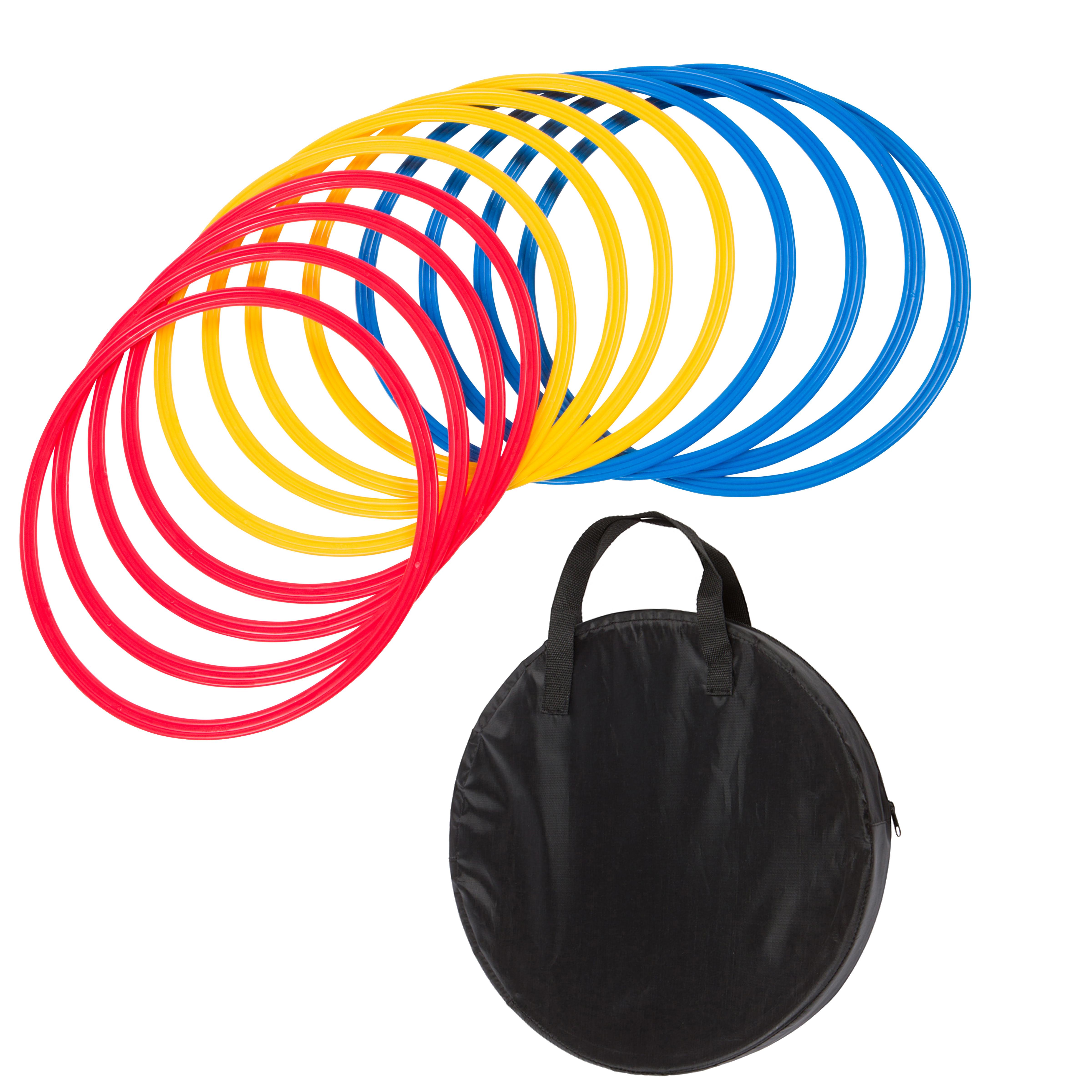 Trademark Innovations Speed and Agility Training Rings with Carrycase
