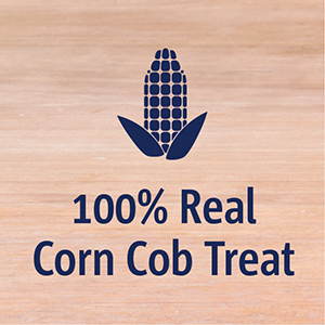 Real corn cob treat