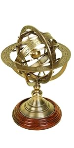 Deco 79 Brass Globe Armillary 