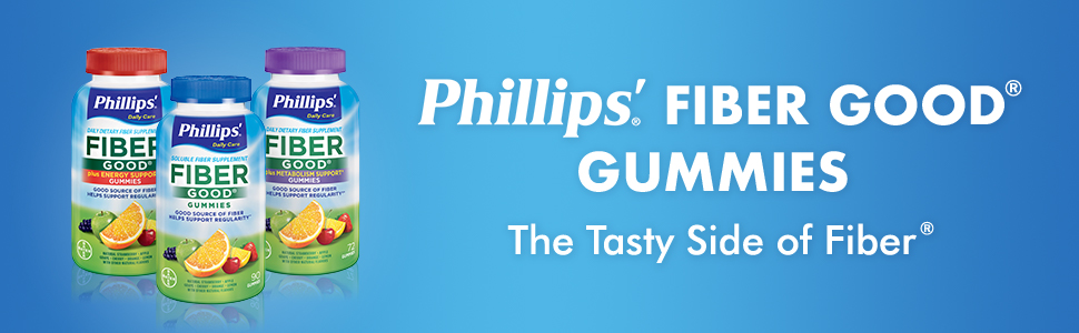 fiber good gummies, fiber, regularity, phillips,