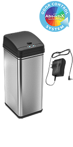 garbage can rubbish bin stainless steel waste recycle kitchen appliance home clean