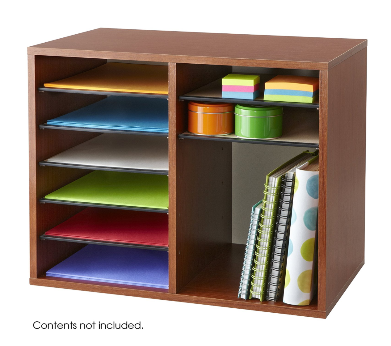 Safco Products 9420CY Wood Adjustable Literature Organizer, 12