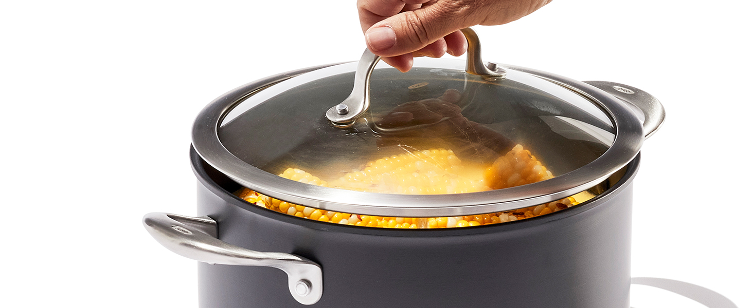 OXO Good Grips Pro 12 Piece Cookware Pots and Pans Set, 3