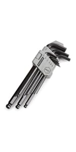 Long Arm Ball End Hex Key Wrench Set Tekton