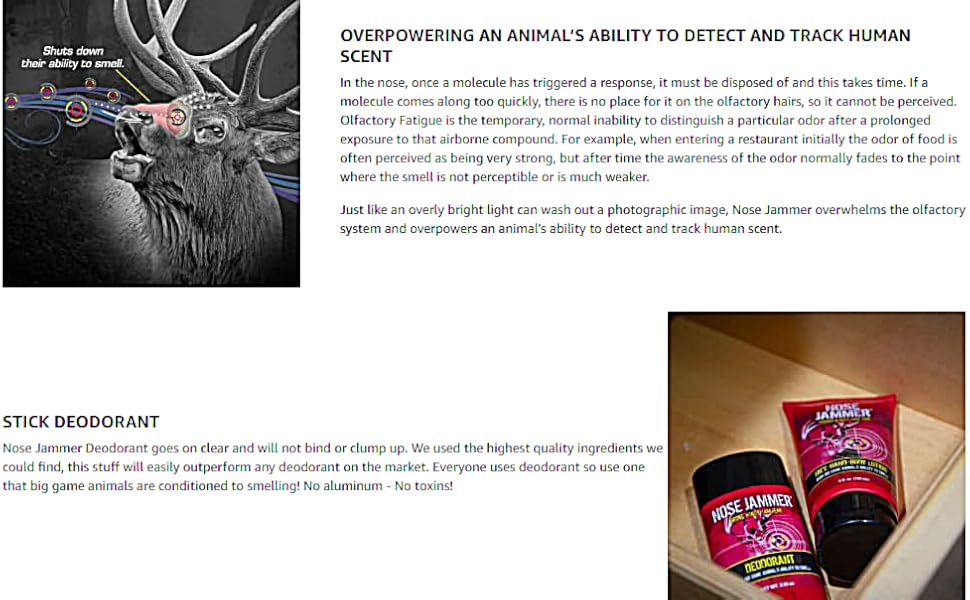 Nose Jammer Hunting Accessories Stick Hunting Deodorant