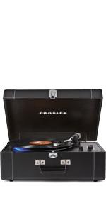 Crosley エグゼクティブUSB ポータブルターンテーブル ブラウン/ブラック 持ち運び楽々 CR6019A-BR khxv5rg Amazon | Crosley エグゼクティブUSB ポータブルターンテーブル